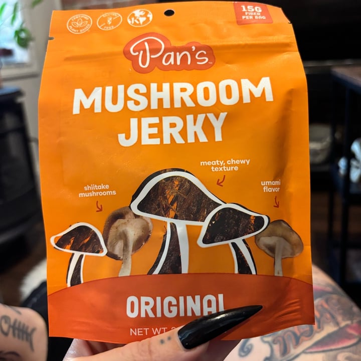 photo of Pan's Mushroom Jerky Mushroom Jerky Original shared by @missnarciss on  27 Aug 2025 - review