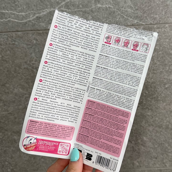 photo of Acty mask Hydrogel Mask Brightening shared by @iosonomina on  29 Jun 2025 - review