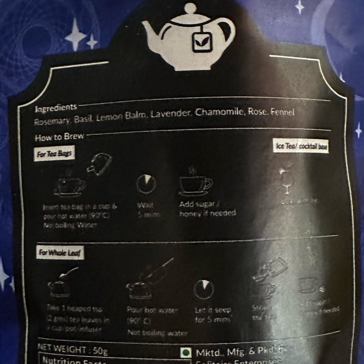 photo of The Vintage Hill Teas Sleep and Glow Caffeine-Free Tea shared by @veganosaurus on  30 Sep 2025 - review