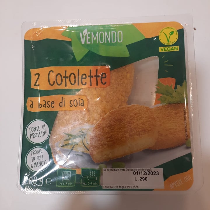 photo of Vemondo 2 Cotolette a Base di Soia shared by @elisabi on  28 Nov 2023 - review