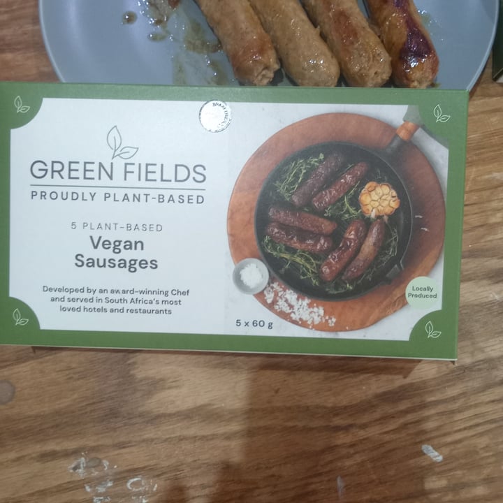photo of Green fields vegan sausages shared by @zoezurnamer on  08 Apr 2024 - review