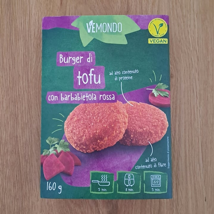 photo of Vemondo Burger Di Tofu Alla Barbabietola Rossa shared by @orsolapi on  03 May 2025 - review