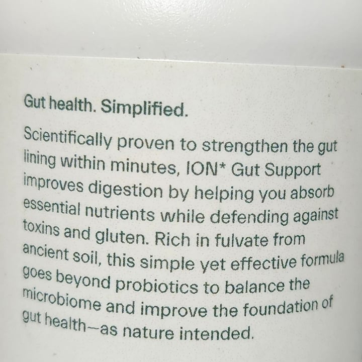photo of ION* gut support shared by @brtjohns on  15 Aug 2025 - review