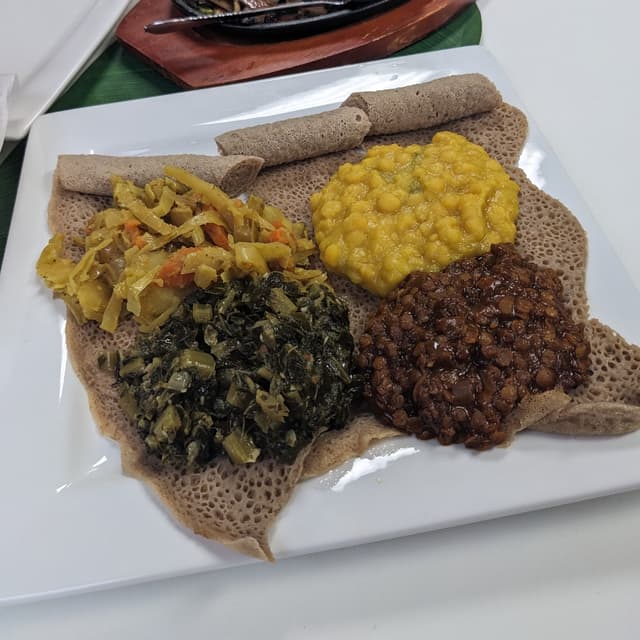 Veggie Sampler (Med) at Lulu EthioVegan Cuisine - Review by @iszy ...
