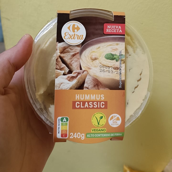 photo of hummus classic carrefour hummus shared by @miriamn92 on  07 Mar 2024 - review
