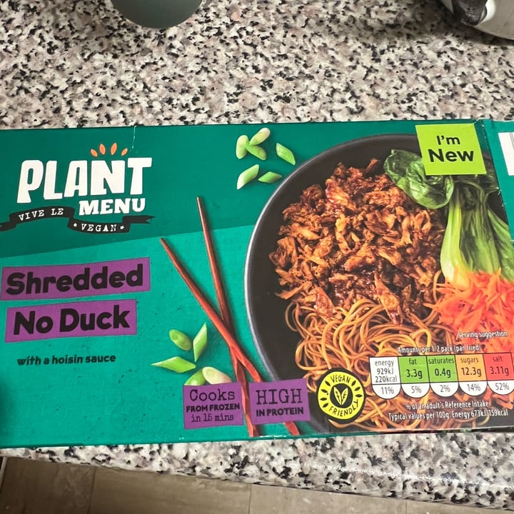 photo of Plant Menu Shredded No Duck shared by @chloerxp on  18 Mar 2024 - review