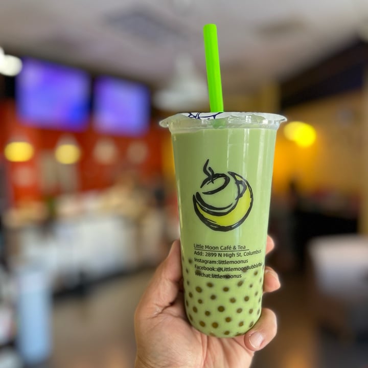 photo of Little Moon Cafe and Tea Matcha Milk Tea with Mango Boba shared by @gregcombs on  25 Aug 2023 - review