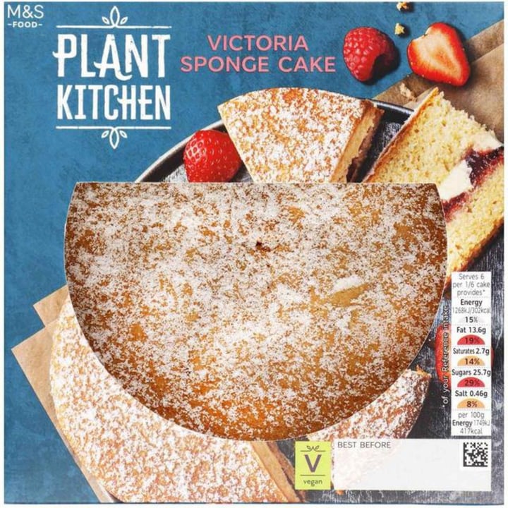 photo of Plant Kitchen (M&S) Victoria Sponge Cake shared by @wecanvegan on  16 Apr 2024 - review