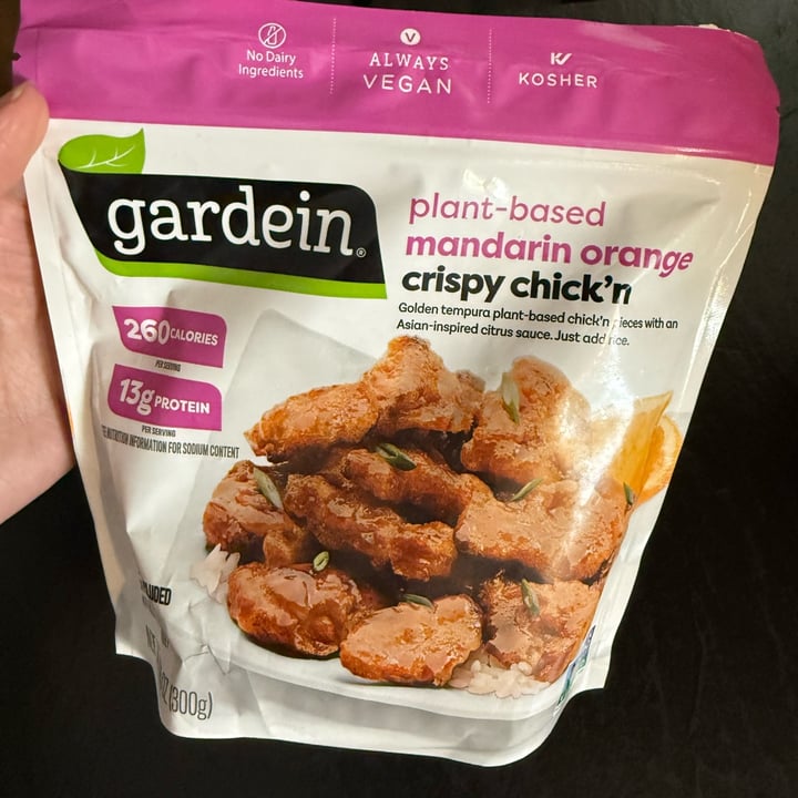 photo of Gardein Mandarin Orange Crispy Chick’n shared by @crazeedeysi on  20 Sep 2025 - review