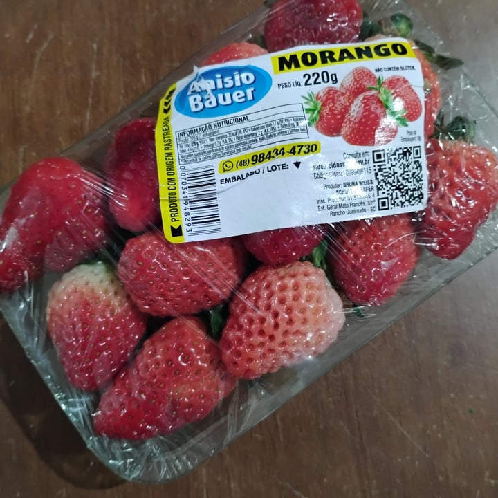 photo of Aloísio Bauer Morangos shared by @distarvegan on  10 Oct 2025 - review