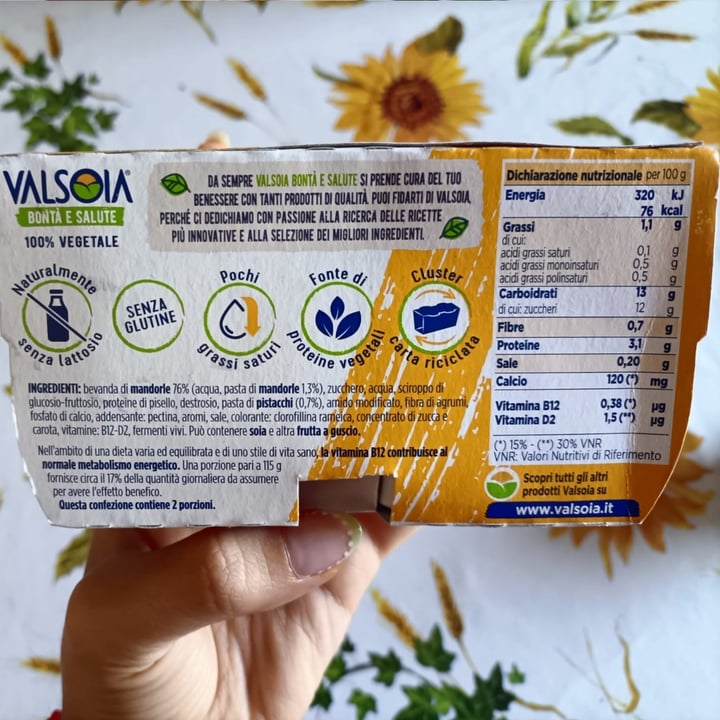 photo of Valsoia yogurt al pistacchio shared by @susberry on  09 Aug 2025 - review