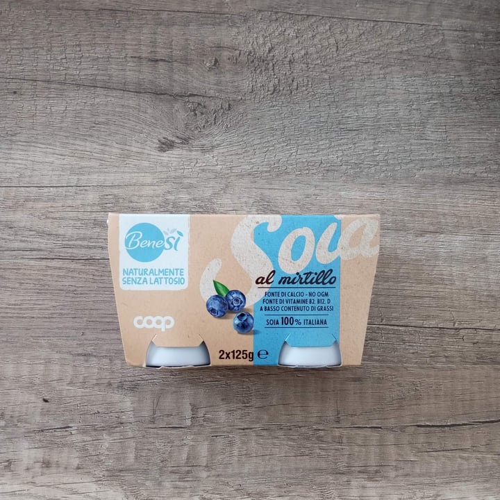 photo of coop bene-sì Yogurt di soia al mirtillo shared by @ritaire on  30 Apr 2025 - review