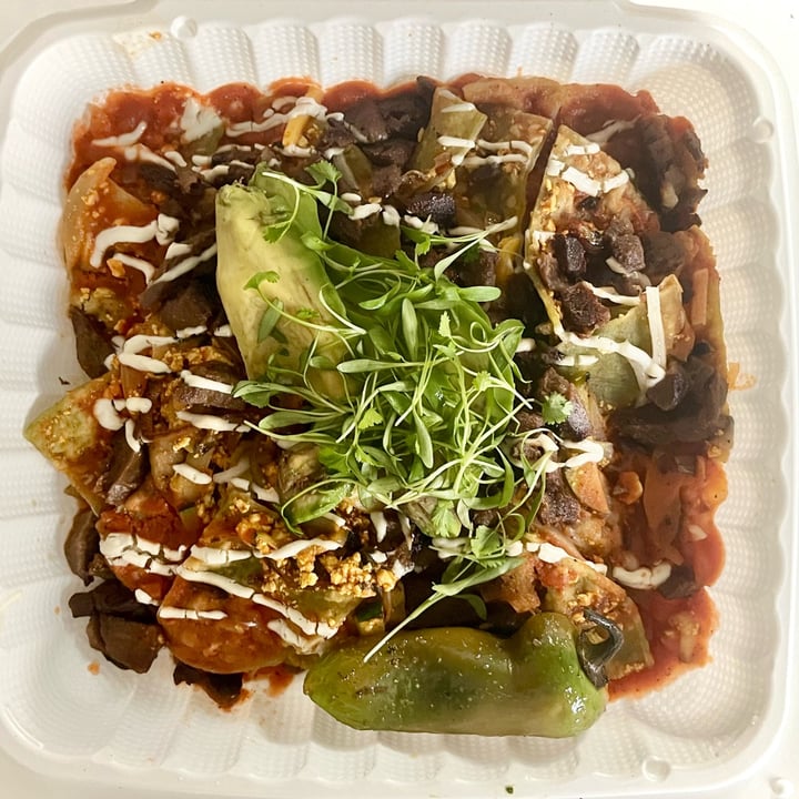 photo of The Grain Cafe Vegan Chilequiles shared by @ktbombin on  06 Jan 2024 - review