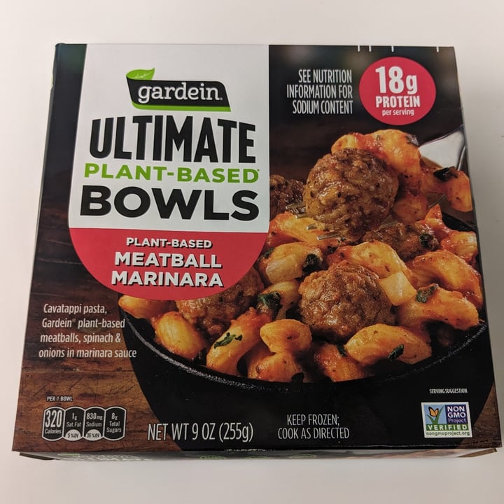 photo of Gardein ultimate plant based bowls meatball marinara shared by @kristikrum on  01 Jun 2024 - review