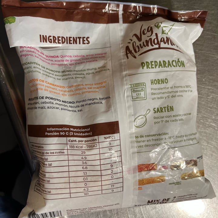 photo of Veg Abundancia Mix de bocaditos shared by @victoriavillar on  04 Oct 2023 - review