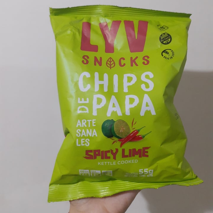 photo of Lyv snacks Chips De Papa Spicy Lime shared by @ktpmor on  01 Jul 2024 - review