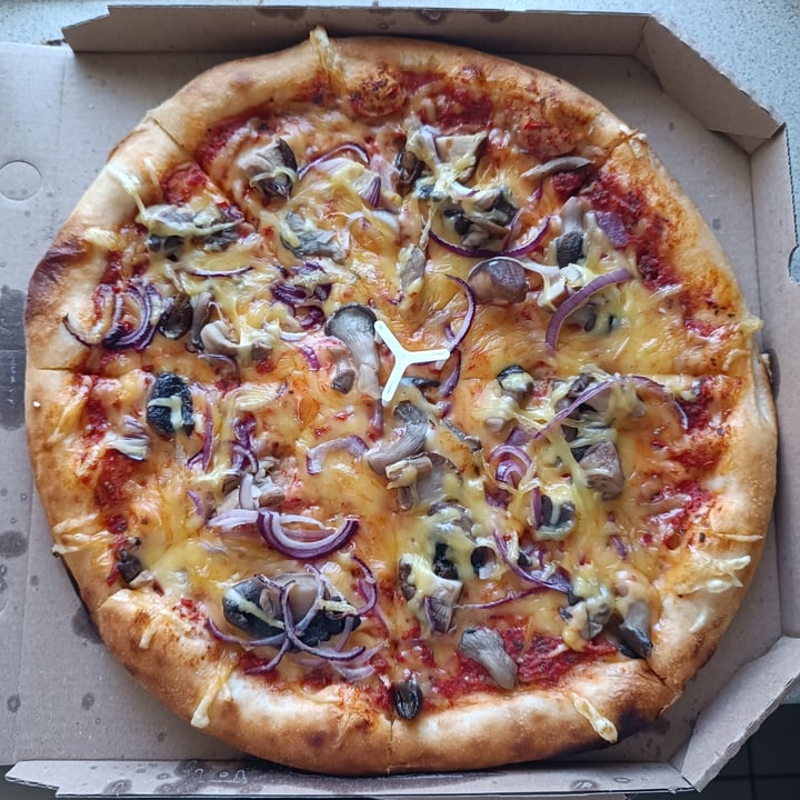 photo of Pizza Taxi Foresta D'oro vegan pizza shared by @flowvegan on  14 May 2024 - review
