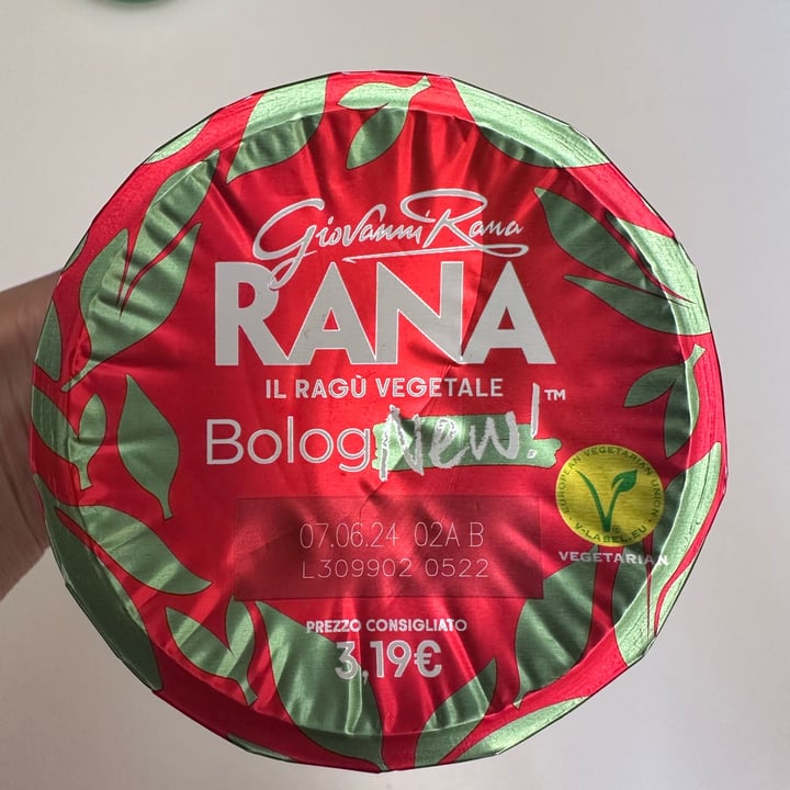 photo of Giovanni Rana Ragù Vegetale Bolognew shared by @babette on  11 May 2024 - review