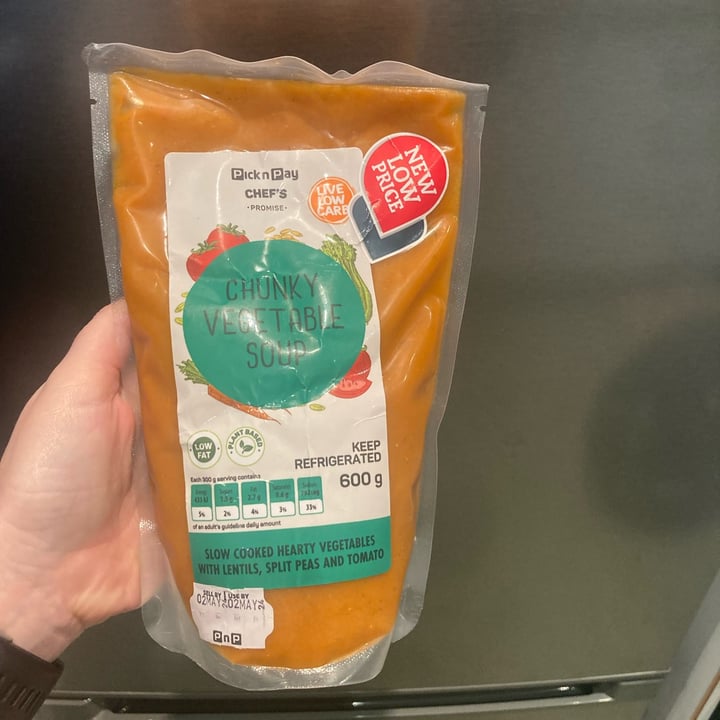 photo of Pick n Pay Chunky Vegetable Soup shared by @catherinews on  25 Apr 2024 - review