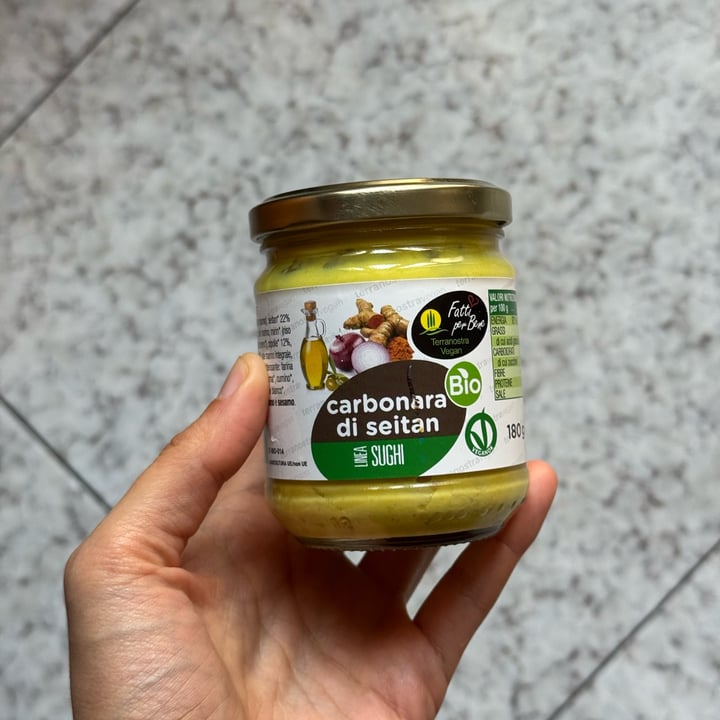 photo of Fatti per Bene Carbonara di seitan shared by @mykemical on  09 Oct 2025 - review