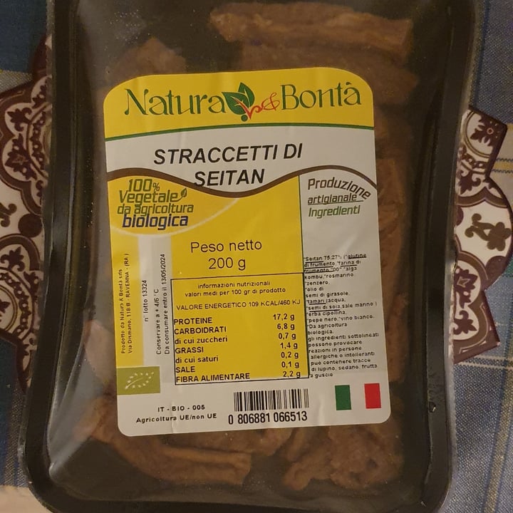 photo of Natura e bontà straccetti di seitan shared by @francescarest on  23 Mar 2024 - review