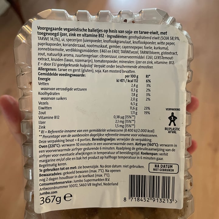 photo of Jumbo Plantaardige Balletjes shared by @taz on  24 Apr 2025 - review