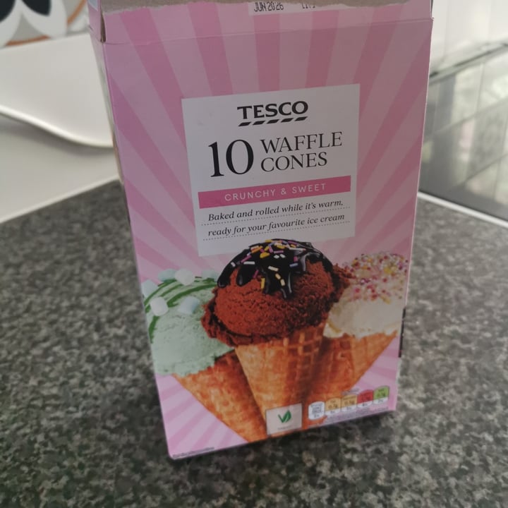 photo of Tesco Waffle Cones shared by @kimalexis1981 on  06 Aug 2024 - review