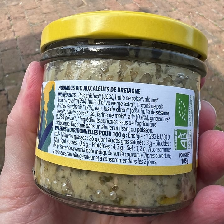 photo of la belle-iloise Houmous Bio aus Algues de Bretagne shared by @citronimus on  11 Aug 2025 - review