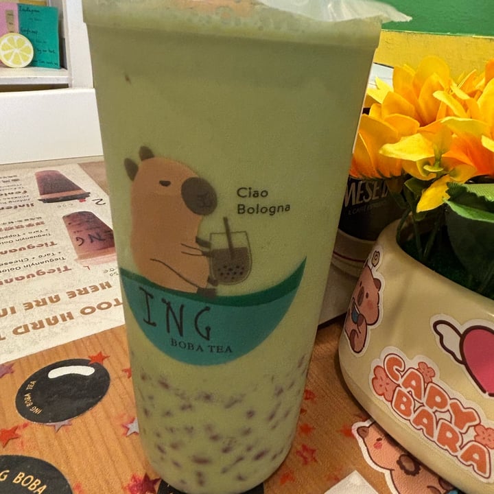 photo of ING Boba Tea Matcha Latte Con Fagiolini Rossi shared by @acilegna on  02 Sep 2025 - review