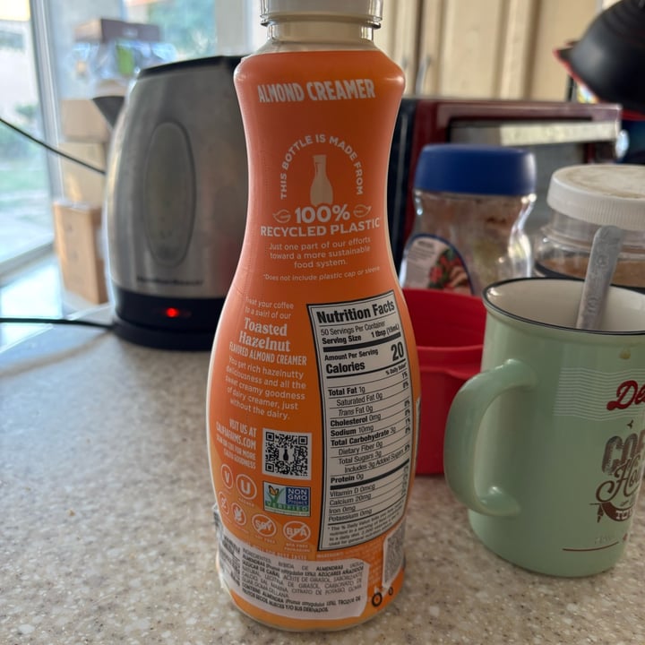 photo of Califia Farms Almondmilk Creamer Hazelnut shared by @veganads on  07 Mar 2025 - review