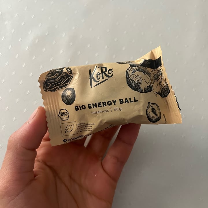 photo of Koro Bio energy ball Nocciola shared by @michbrhane on  12 Apr 2024 - review