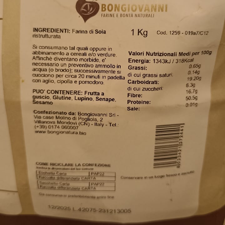 photo of Bongiovanni Bistecche di soia shared by @lasimo on  05 Apr 2024 - review