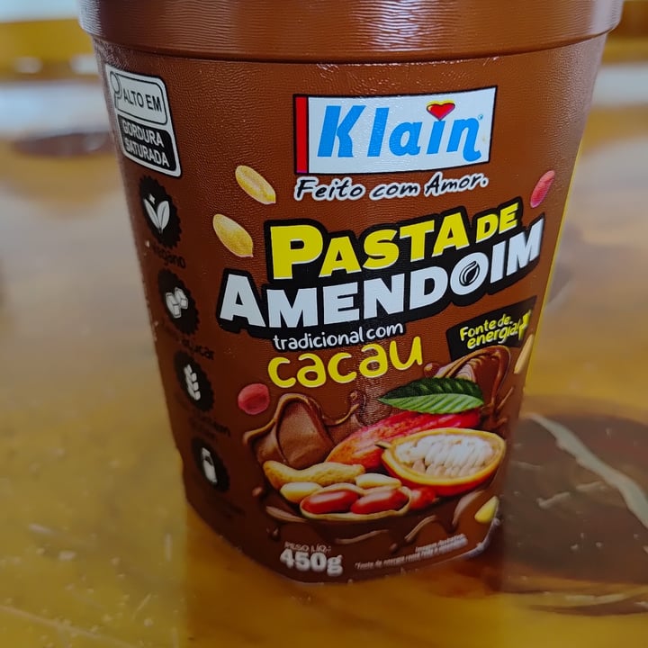 photo of Klain Pasta de amendoim com cacau shared by @thaiszanchettin on  15 Jan 2025 - review