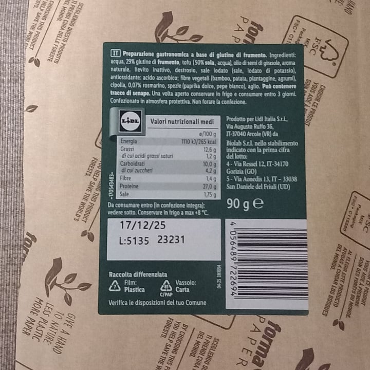 photo of Vemondo Affettato Vegetale Gusto Pollo shared by @sputnjk on  24 Sep 2025 - review