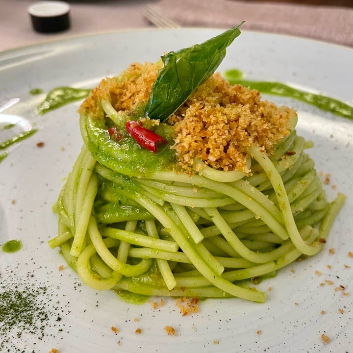 photo of Ristorante Ponte Bria Spaghetti Con Crema Di Prezzemolo, Peperoncino E Crumble Di Pane shared by @stefania229 on  29 Aug 2023 - review