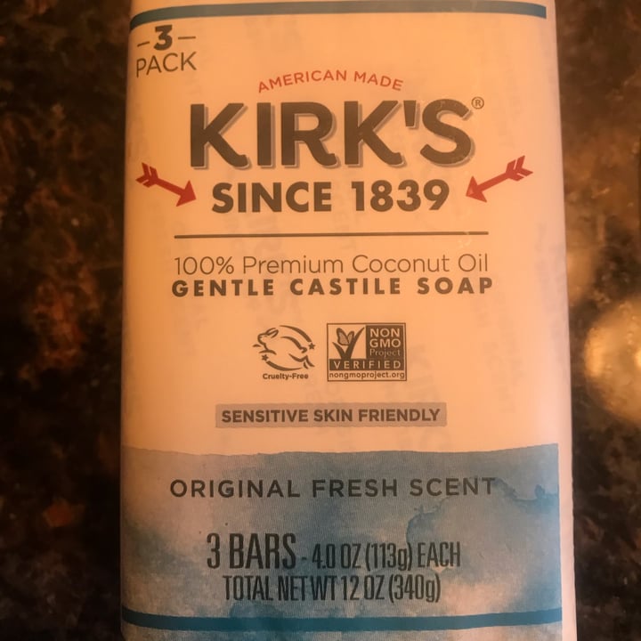 photo of Kirk's Soap 3 Pack Gentle Castile Soap shared by @arronlee on  24 Apr 2024 - review