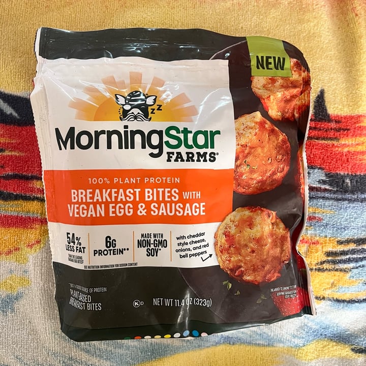 photo of MorningStar Farms Breakfast bites with vegan egg and sausage shared by @bandita on  19 Nov 2023 - review