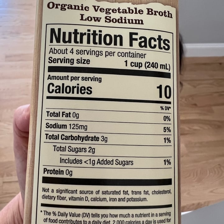 photo of Pacific Foods Organic Vegetable Broth Low Sodium shared by @allycat38 on  06 Oct 2023 - review