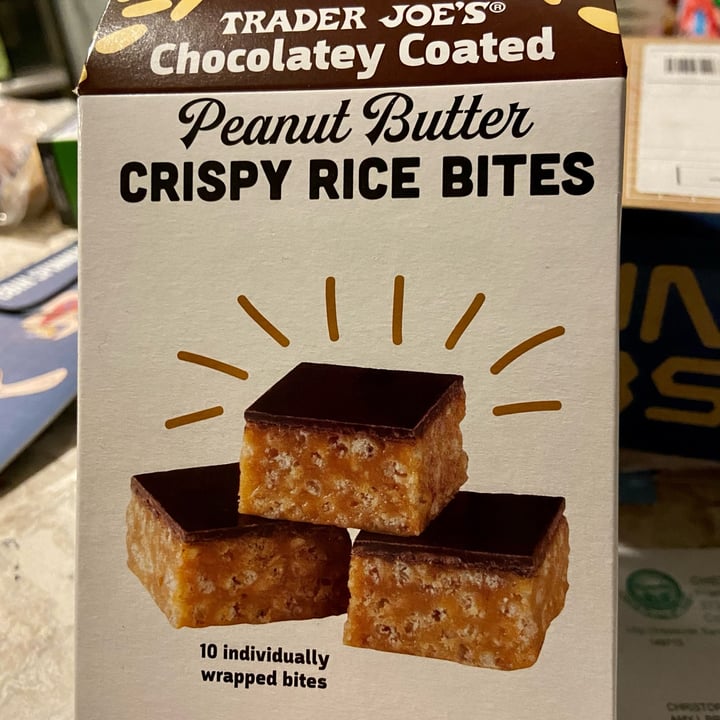 photo of Trader Joe's Chocolatey Coated Peanut Butter Crispy Rice Bites shared by @vfct on  14 Jan 2024 - review