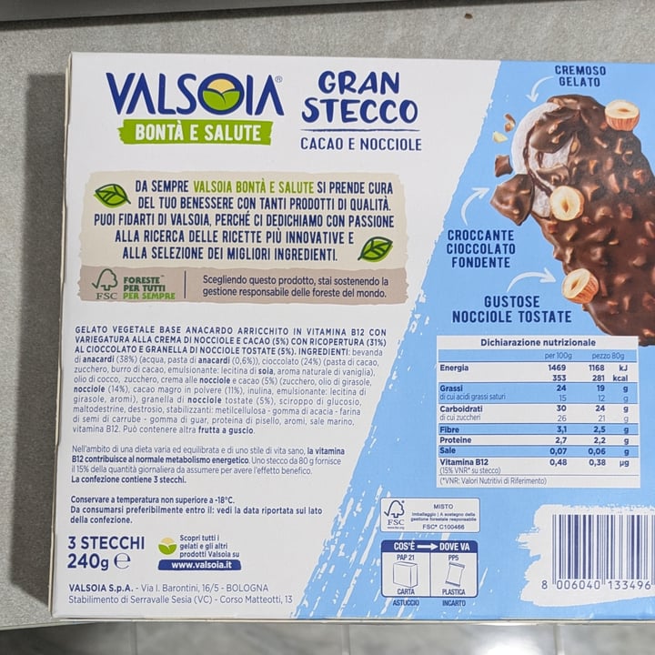 photo of Valsoia Gelato gran stecco shared by @nicole91 on  29 May 2025 - review