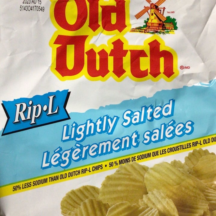 photo of Old Dutch Rip-l Lightly Salted shared by @katballou on  31 Aug 2023 - review