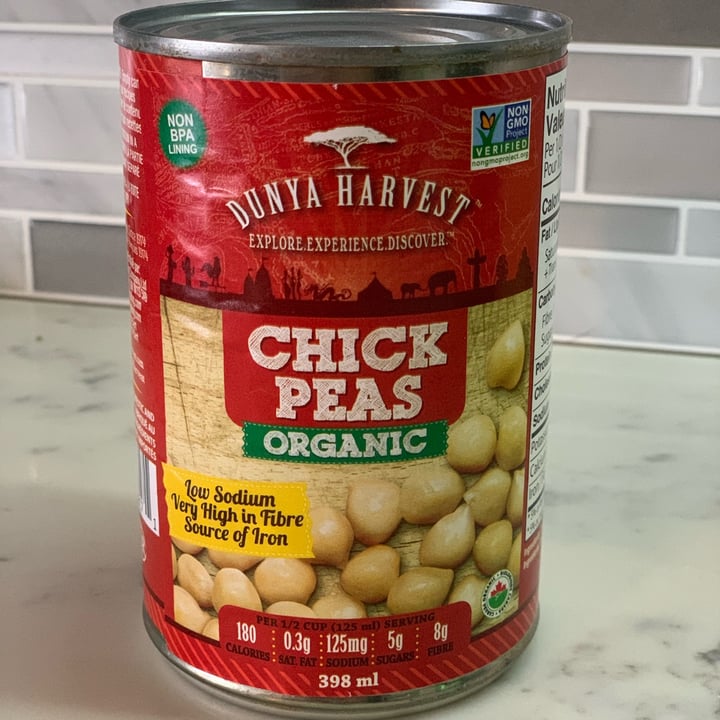 photo of Dunya Harvest Organic Chickpeas shared by @veganvanman on  07 May 2024 - review