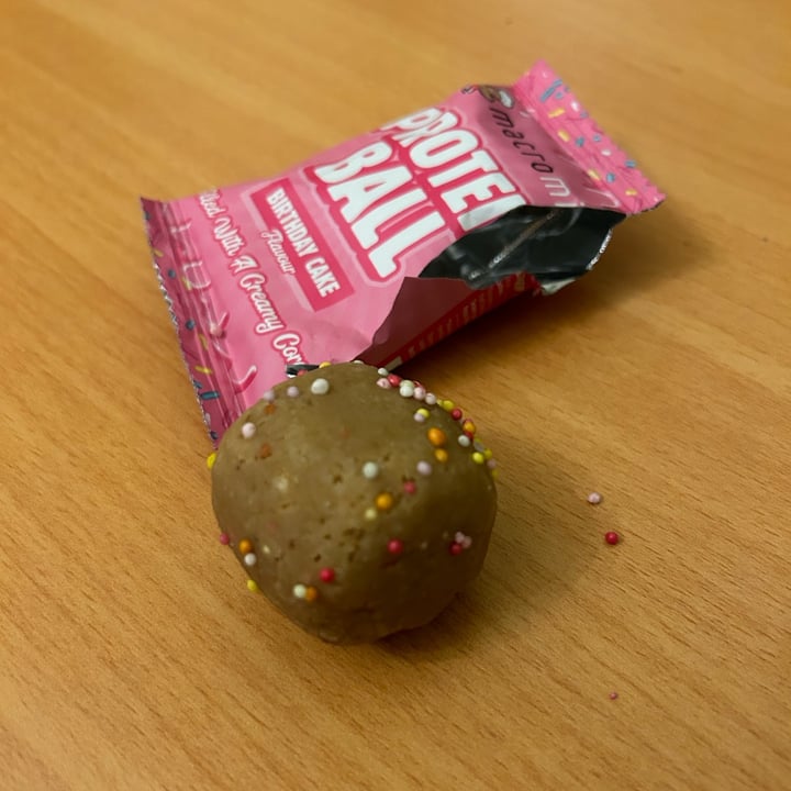 photo of Macro mike Birthday Cake Protein Ball shared by @vegellious on  20 Jun 2024 - review