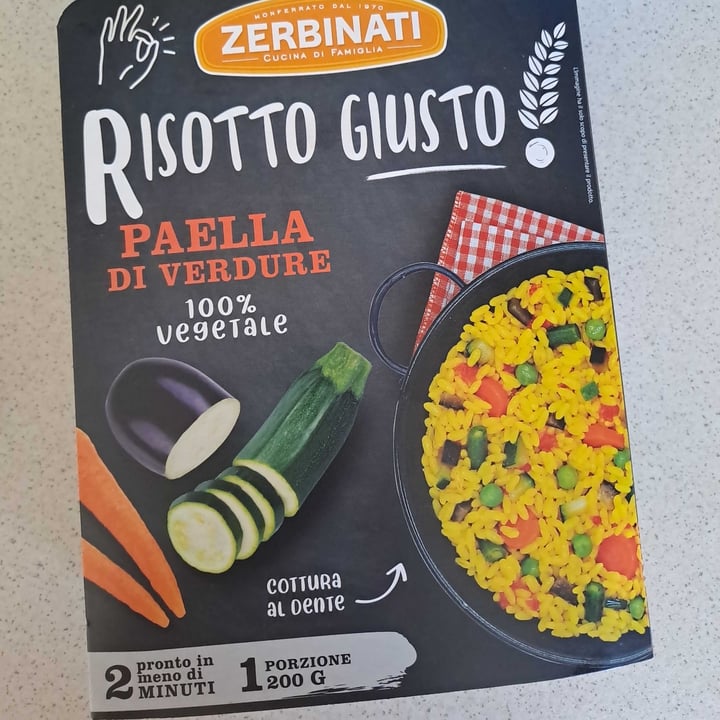 photo of Zerbinati Risotto giusto! Paella di verdure shared by @giuliafior on  19 Aug 2023 - review