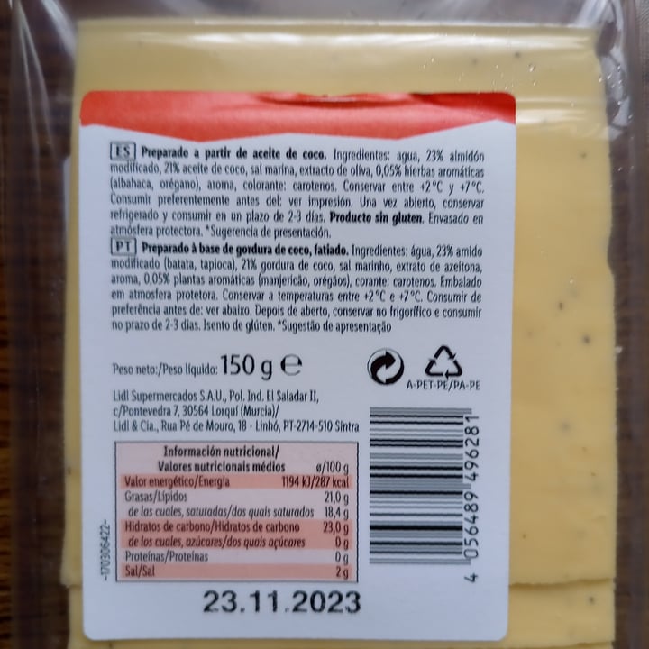 photo of Vemondo Vegan slices mediterranean shared by @asonier on  31 Aug 2023 - review