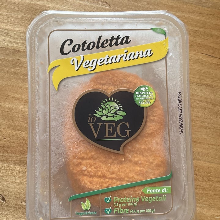 photo of ioVEG cotoletta vegetariana shared by @animalslover96 on  27 Mar 2024 - review
