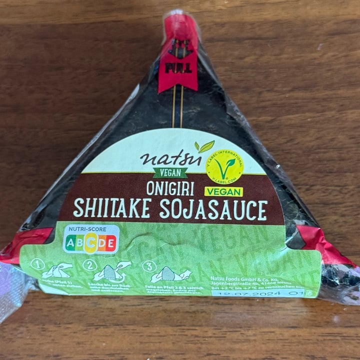 photo of Natsu Onigiri Shitake Sojasauce shared by @riminivegan on  08 Jul 2024 - review