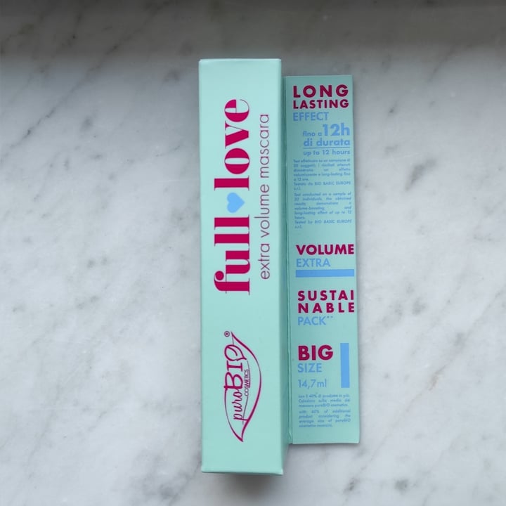 photo of PuroBIO Cosmetico full love extra volume mascara shared by @sabrina12ita on  16 Jun 2024 - review