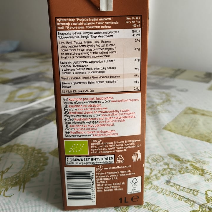 photo of Kaufland Take it Veggie Hafer Drink Cacao shared by @komorebima on  15 Aug 2025 - review