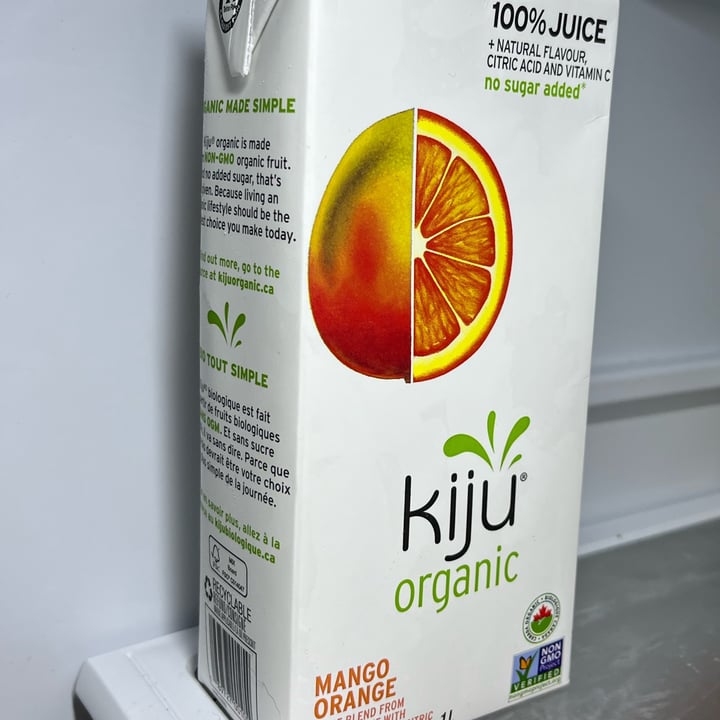 photo of Kiju Organic mango orange juice shared by @ecoveg on  04 Oct 2023 - review